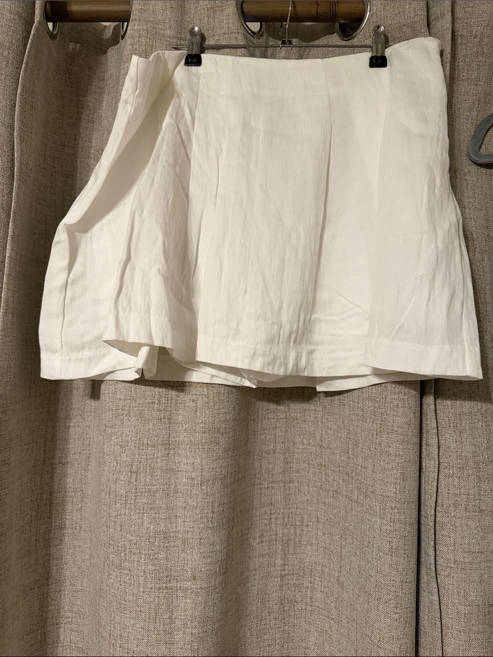 White Linen-Look Skort- A new day - size 12